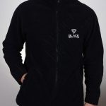 Baskılı Siyah Polar