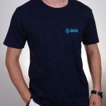 Penye Tişört Baskılı Lacivert