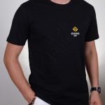 Penye Tişört Baskılı Siyah